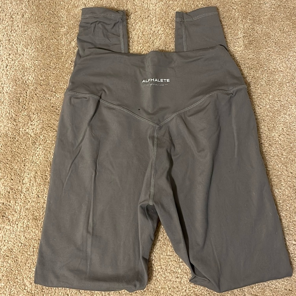 ALPHALETE, gray Alphalux style leggings